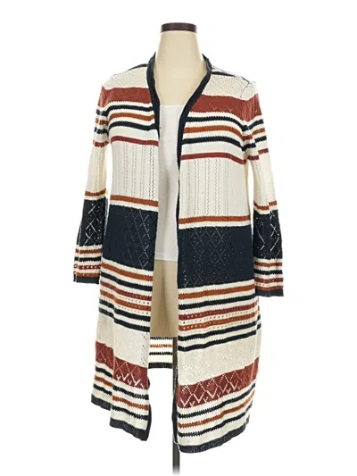 Pre-owned Absolutely Famous Cardigan Sweater In White