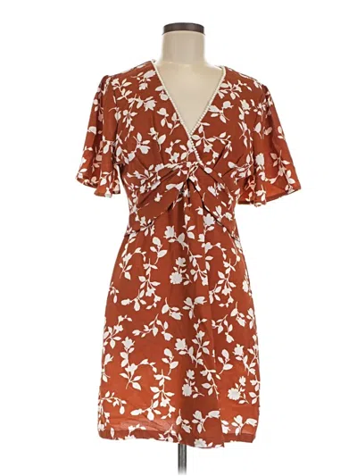 Pre-owned Absolutely Famous Casual Dress In Brown