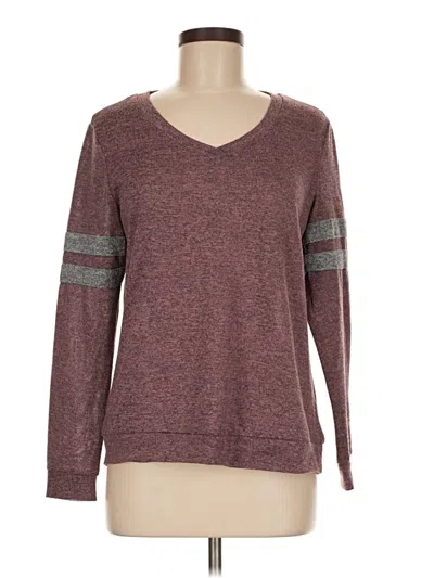 Pre-owned Absolutely Famous Pullover Sweater In Burgundy