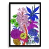 Absurde Colorful Flower Print Artwork In Multi