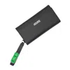 Absurde Women's Black / Green Parking Black Leather Bifold Wallet