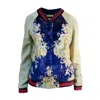 Absurde Women's Blue Clarisa Navy Bomber Jacket In Blue