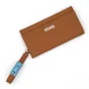 Absurde Women's Neutrals Parking Camel Leather Bifold Wallet