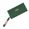 Absurde Women's Parking Green Leather Bifold Wallet