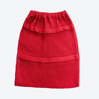 Absurde Women's Red Knitted Skirt