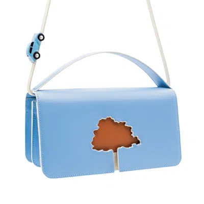 Absurde Women's Speed Limit Medium Bag In Blue Leather