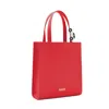Absurde Women's Stop Mini Tote Bag In Red Leather In Red