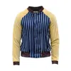 Absurde Women's Yellow / Orange / Blue Isaura Stripes Bomber In Yellow/orange/blue