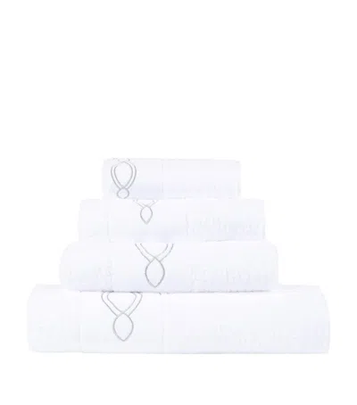 Abyss & Habidecor Décor Silver Trim Guest Towel 40cm X 75cm