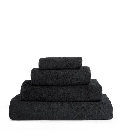 Abyss & Habidecor Super Pile Bath Sheet In Black