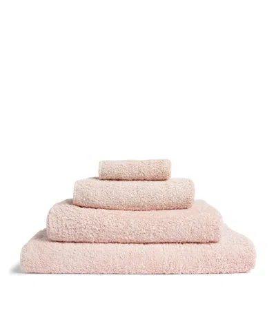 Abyss & Habidecor Super Pile Bath Sheet In Pink