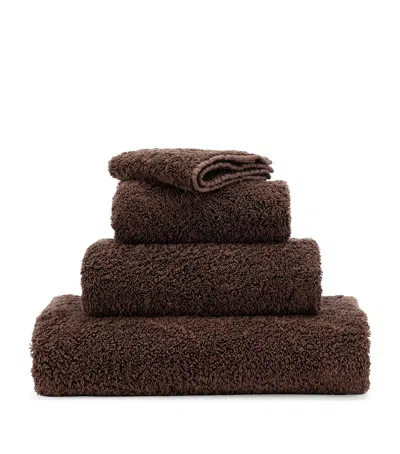 Abyss & Habidecor Super Pile Face Cloth In Brown