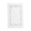 Abyss Lor Bath Rug, 23 X 39 - Exclusive In White/platinum