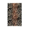 Abyss Zebra Print Bath Rug - Exclusive In Black