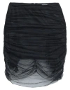 Ac9 A·c·9 Woman Mini Skirt Black Size 6 Polyester In Black
