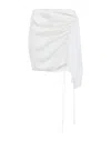 Ac9 Floral-lace Drawstring Skirt In White