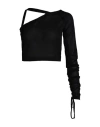 Ac9 A·c·9 Woman Top Black Size 2 Viscose, Polyamide In Black