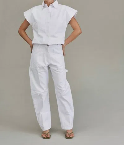 Acacia Falcon Pant In Pikake In White