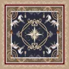 Acaciazuri Women's Green / Blue / Red The Classic Equestrian Scarf - Midnight Blue In Multi