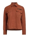 Academia Woman Shirt Brown Size S Cotton In Brown