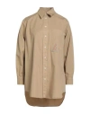 Academia Woman Shirt Camel Size S Cotton