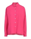 Academia Woman Shirt Fuchsia Size L Cotton In Pink