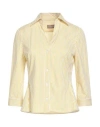 Academia Woman Shirt Pastel Yellow Size M Polyamide, Polyester, Elastane
