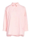 Academia Woman Shirt Pink Size L Cotton In Pink