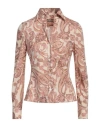 Shop Academia Woman Shirt Sand Size S Polyamide, Polyester, Elastane In Beige
