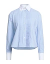 Academia Woman Shirt Sky Blue Size S Cotton