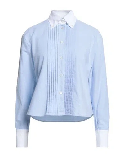 Academia Woman Shirt Sky Blue Size S Cotton
