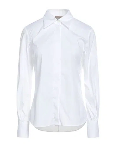 Academia Woman Shirt White Size S Cotton, Polyamide, Elastane