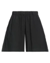 Academia Woman Shorts & Bermuda Shorts Black Size Xs Cotton
