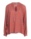 Academia Woman Top Brick Size M Viscose In Red