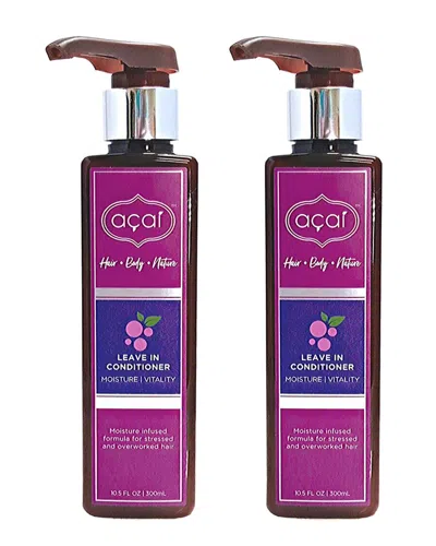 Acai Unisex 10oz Moisture & Vitality Leave-in Conditioner 2 Pack