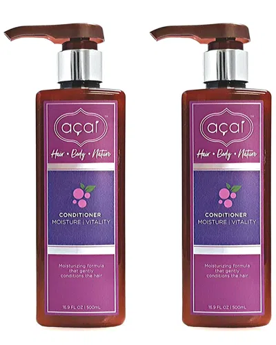 Acai Unisex 16.9oz Moisture & Vitality Conditioner 2 Pack