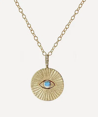 Acanthus 14ct Gold Aura Coin Amulet Pendant Necklace