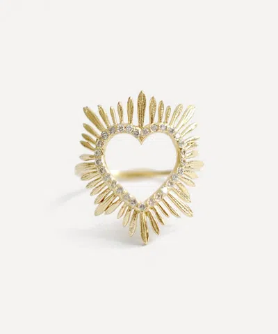Acanthus 14ct Gold Shining Love Ring