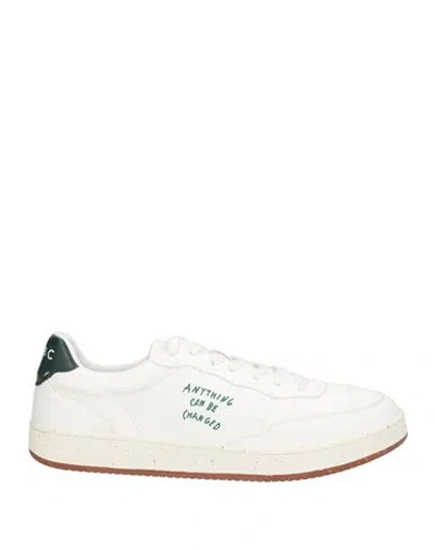 Acbc Evergreen Man Sneakers White Size 7 Leather