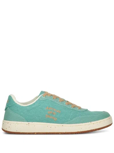 Acbc Logo-embroidered Sneakers In Green