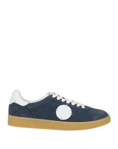 Acbc Man Sneakers Blue Size 8.5 Leather