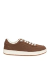 Acbc Man Sneakers Brown Size 11 Textile Fibers
