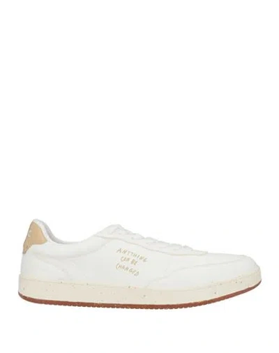 Acbc Man Sneakers Off White Size 6.5 Textile Fibers