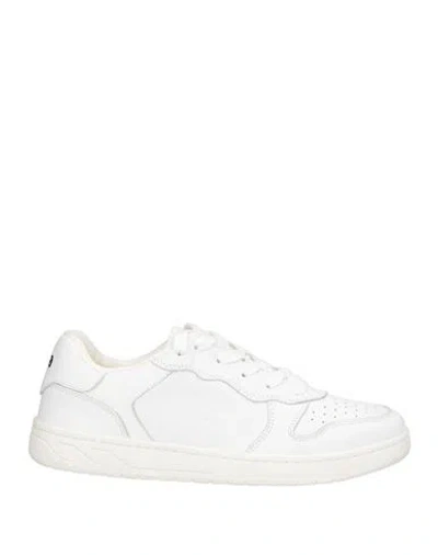 Acbc Man Sneakers White Size 8 Leather