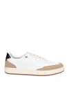 Acbc Man Sneakers White Size 8 Textile Fibers
