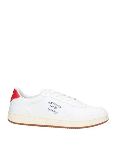 Acbc Man Sneakers White Size 8.5 Synthetisches Material