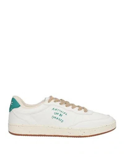 Acbc Man Sneakers White Size 9.5 Textile Fibers