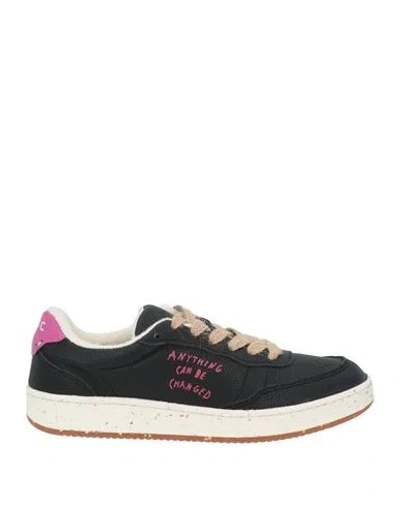 Acbc Woman Sneakers Black Size 8 Synthetic Material