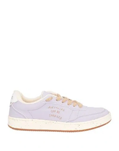 Acbc Woman Sneakers Lilac Size 5.5 Textile Fibers In Purple