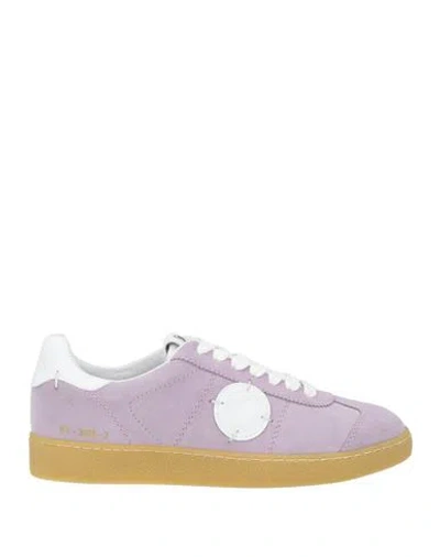 Acbc Woman Sneakers Lilac Size 7 Leather, Textile Fibers In Purple